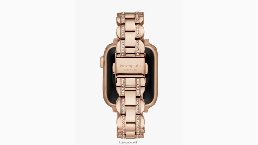 de Kate Spade Frauen 38/40-mm-Armband aus Roségold mit Pavé-Muschel für die Apple Watch Roségold NB82J21151 Zubehör