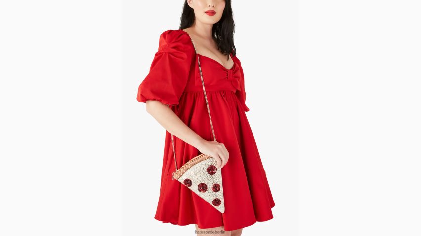 de Kate Spade Frauen 3D-Pizza-Umhängetasche in Scheiben schneiden multi NB82J2306 Zubehör