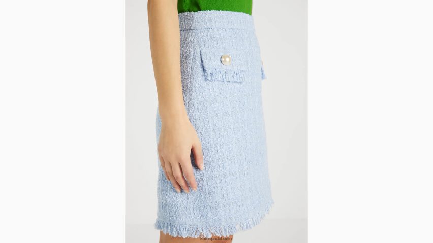 de Kate Spade Frauen A-Linien-Tweedrock blasse Hortensie NB82J2765 Bekleidung