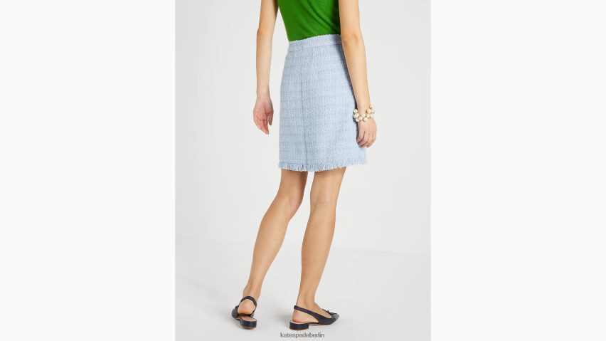 de Kate Spade Frauen A-Linien-Tweedrock blasse Hortensie NB82J2765 Bekleidung