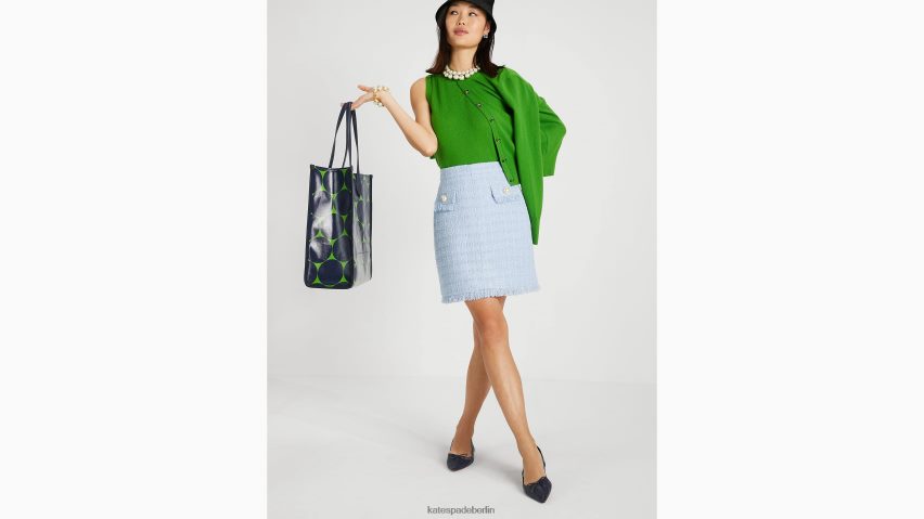 de Kate Spade Frauen A-Linien-Tweedrock blasse Hortensie NB82J2765 Bekleidung