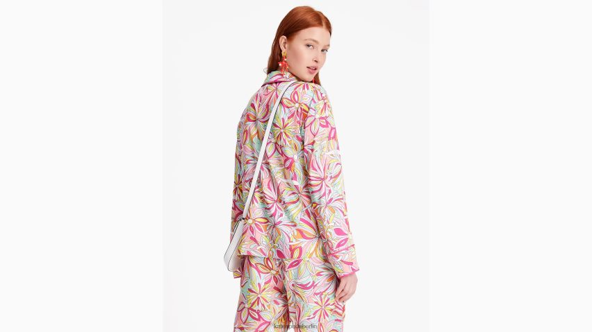 de Kate Spade Frauen After-Hour-Shirt mit Anemonen-Blumenmuster Rosenmarmelade multi NB82J2688 Bekleidung