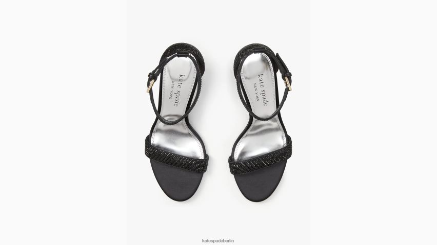 de Kate Spade Frauen Alora-Pflastersandalen Schwarz NB82J2612 Schuhwerk
