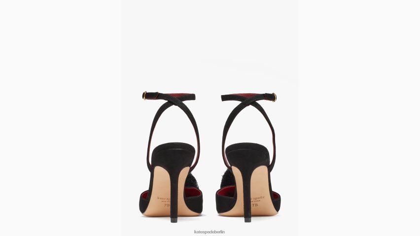 de Kate Spade Frauen Amour-Pom-Pumps Schwarz NB82J2615 Schuhwerk