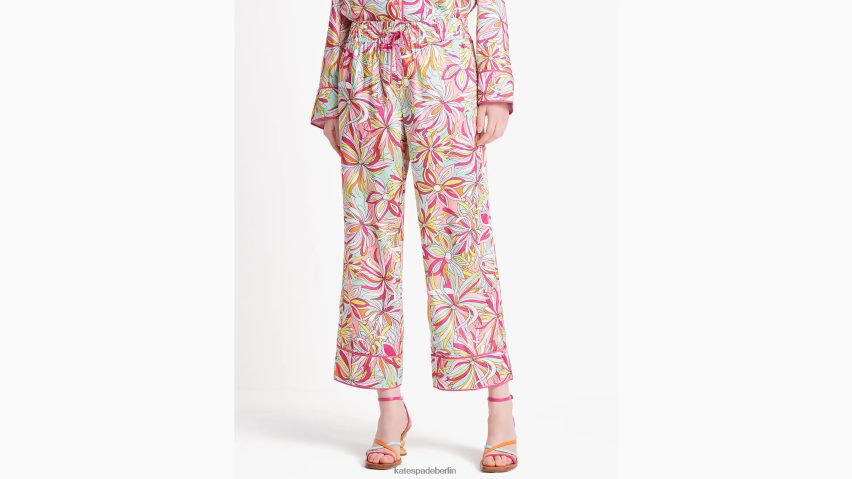 de Kate Spade Frauen Anemone florale After-Hour-Hose Rosenmarmelade multi NB82J2681 Bekleidung