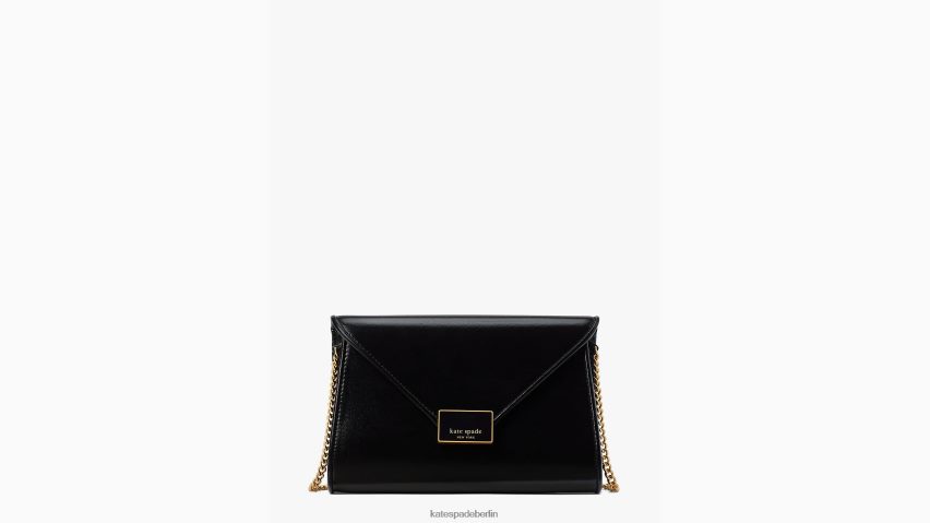 de Kate Spade Frauen Anna Clutch mit mittlerem Umschlag Schwarz NB82J2192 Zubehör