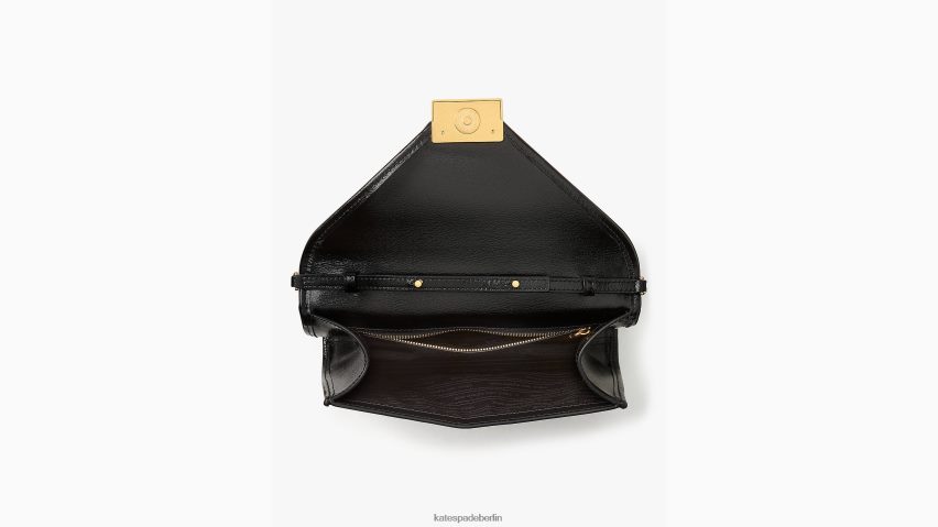 de Kate Spade Frauen Anna Clutch mit mittlerem Umschlag Schwarz NB82J2192 Zubehör