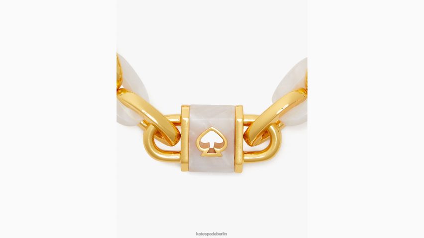 de Kate Spade Frauen Armband mit Schloss und Gliedern Weißes Gold NB82J21022 Zubehör