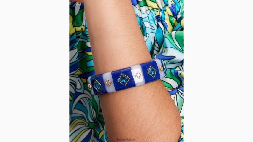 de Kate Spade Frauen Armreif mit sichtbaren Streifen Marine-Multi NB82J2972 Zubehör
