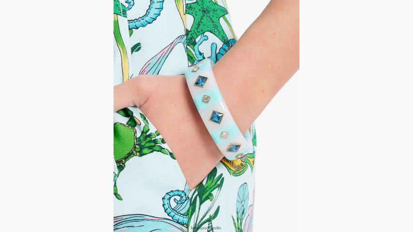 de Kate Spade Frauen Armreif mit sichtbaren Streifen hellblau-multi NB82J2976 Zubehör