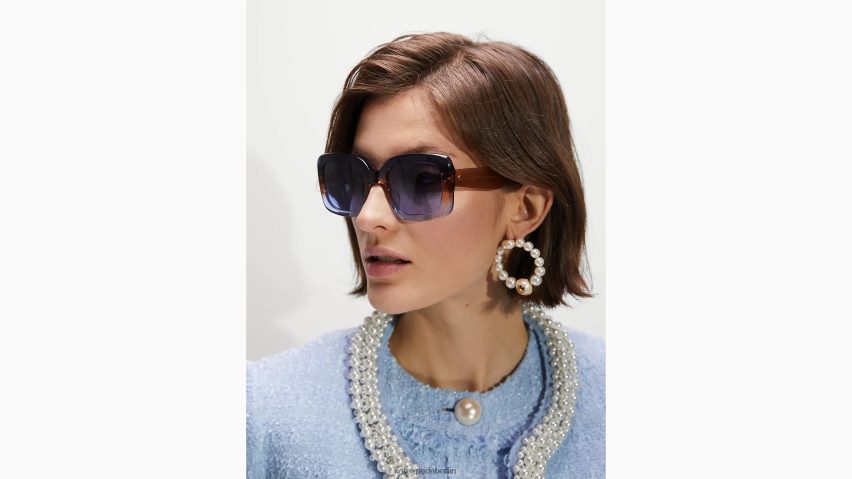 de Kate Spade Frauen Bellamys Sonnenbrille blau/beige NB82J21376 Zubehör