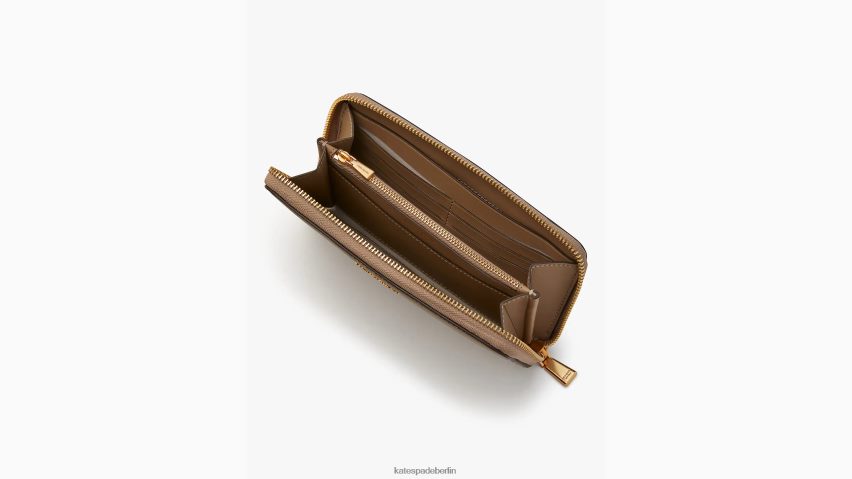 de Kate Spade Frauen Blumen-Brieftasche im kontinentalen Stil mit umlaufendem Reißverschluss natürliches Multi NB82J2417 Zubehör