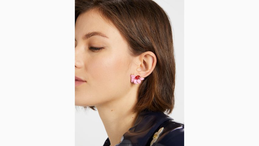 de Kate Spade Frauen Blumen-Raserei-Nieten rosa multi NB82J21113 Zubehör