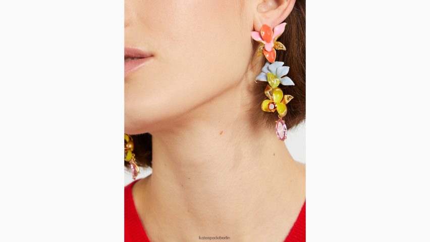 de Kate Spade Frauen Blumen-Raserei-Statement-Ohrringe multi NB82J21110 Zubehör