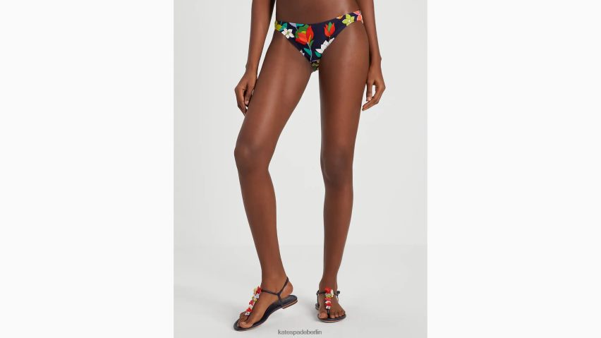 de Kate Spade Frauen Blumenbeet-Bikiniunterteil Blazer blau NB82J2783 Bekleidung
