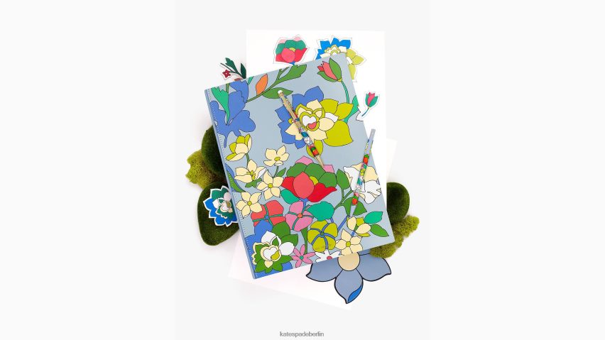 de Kate Spade Frauen Blumenbeet-Gepäckanhänger blau-multi NB82J21306 Zubehör