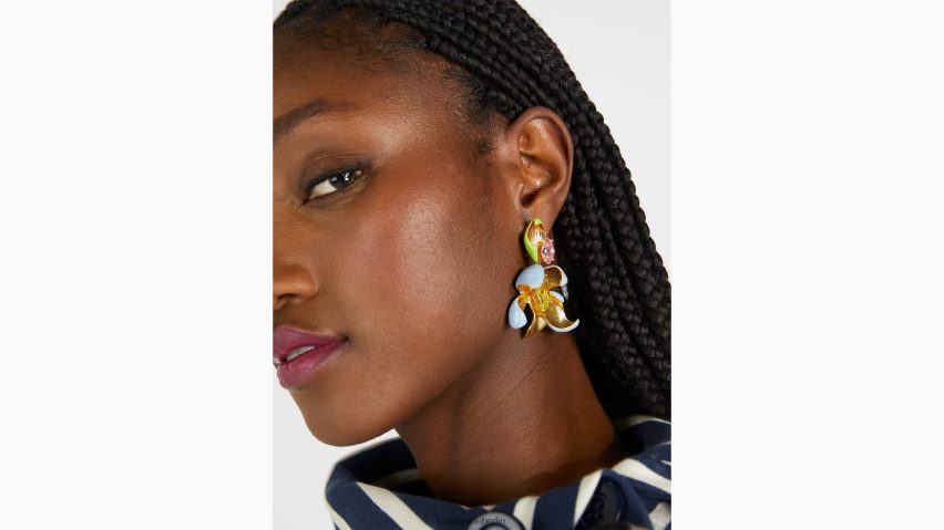 de Kate Spade Frauen Blumenrausch-Tropfenohrringe multi NB82J21105 Zubehör