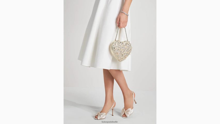 de Kate Spade Frauen Braut-Clutch mit verziertem 3D-Herz multi NB82J2228 Zubehör