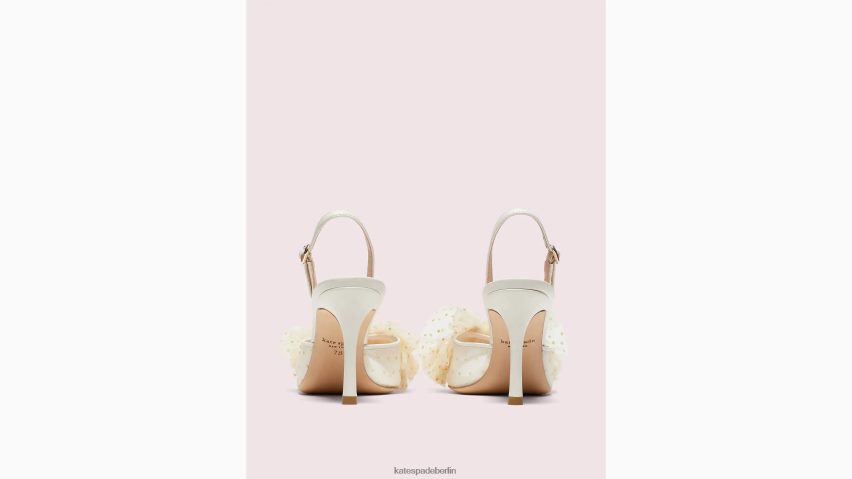 de Kate Spade Frauen Braut-Glitzer-Absätze Pergament NB82J2576 Schuhwerk