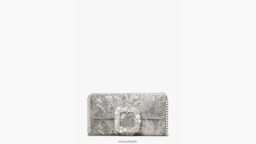 de Kate Spade Frauen Braut-Umhängetasche aus Lurex mit Schnalle Blassgold-Multi NB82J2307 Zubehör