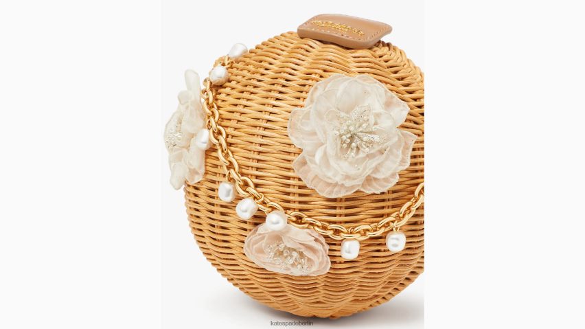 de Kate Spade Frauen Braut-Umhängetasche mit Weidenstrauß und Laterne natürliches Multi NB82J2301 Zubehör