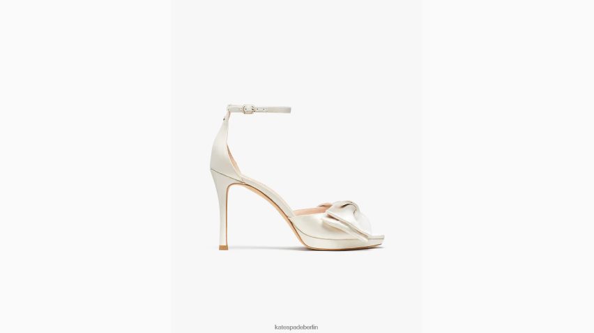 de Kate Spade Frauen Brautschleifensandalen Elfenbein NB82J2508 Schuhwerk
