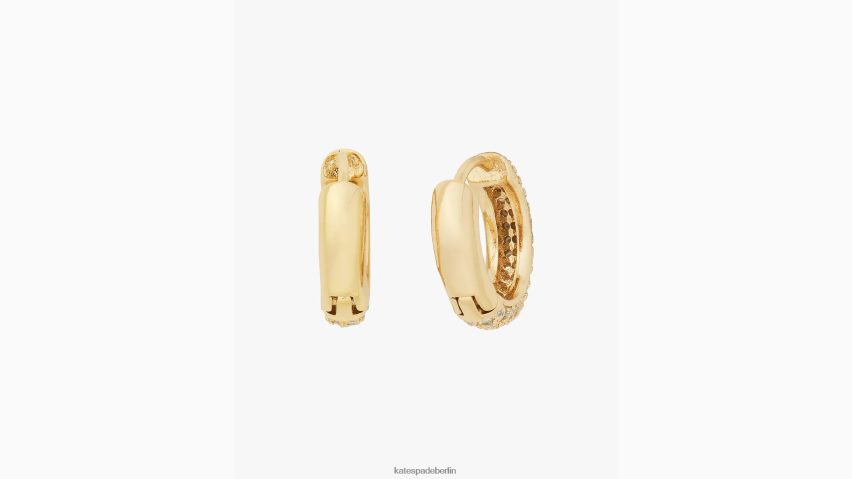 de Kate Spade Frauen Brillante Aussagen ebnen Mini-Huggies klar/gold NB82J21062 Zubehör