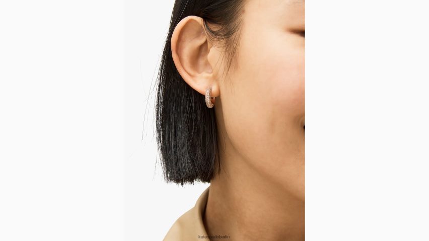 de Kate Spade Frauen Brillante Aussagen ebnen Mini-Huggies klar/roségold NB82J21063 Zubehör