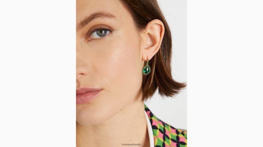 de Kate Spade Frauen Brillante Halo-Ohrhänger mit Pavé-Fassung grün multi NB82J21174 Zubehör