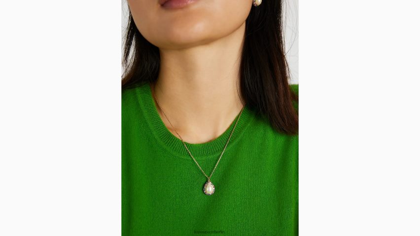 de Kate Spade Frauen Brillanter Statement-Halo-Mini-Anhänger mit Pavé-Fassung creme multi NB82J21126 Zubehör