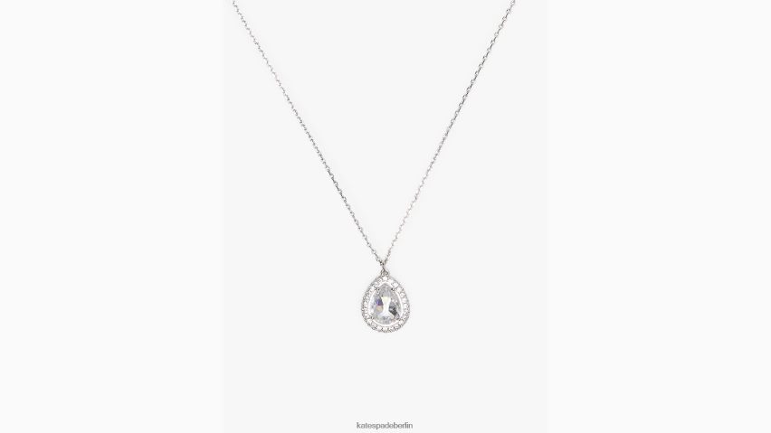 de Kate Spade Frauen Brillanter Statement-Halo-Mini-Anhänger mit Pavé-Fassung klar/silber NB82J21092 Zubehör