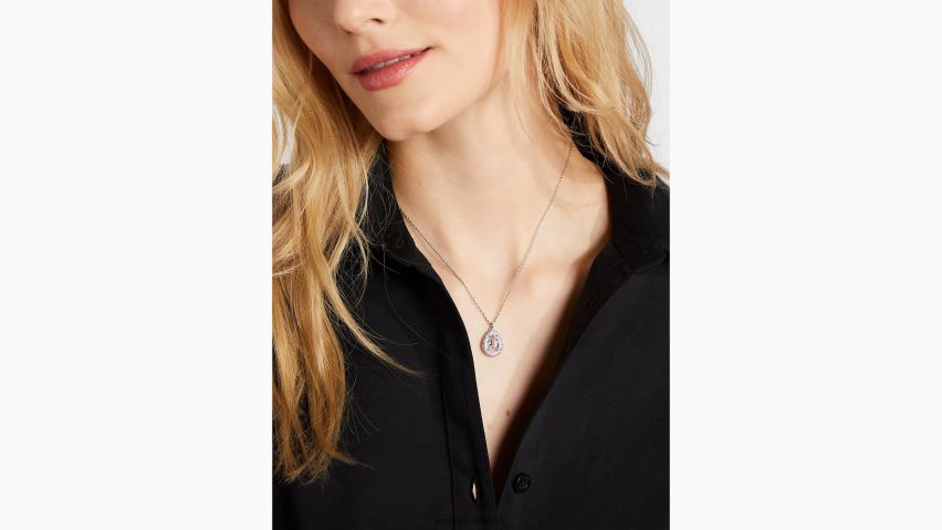 de Kate Spade Frauen Brillanter Statement-Halo-Mini-Anhänger mit Pavé-Fassung klar/silber NB82J21092 Zubehör