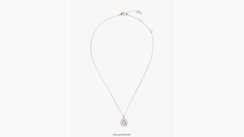 de Kate Spade Frauen Brillanter Statement-Halo-Mini-Anhänger mit Pavé-Fassung klar/silber NB82J21092 Zubehör
