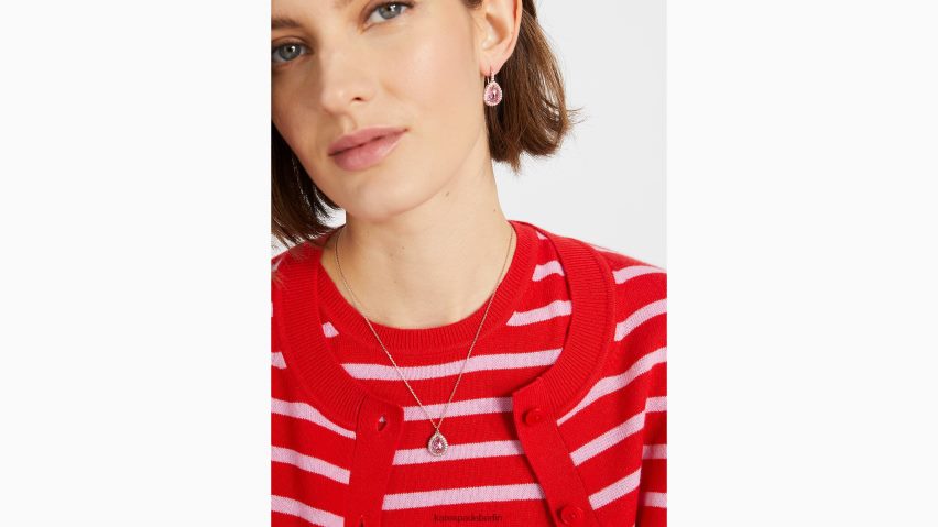 de Kate Spade Frauen Brillanter Statement-Halo-Mini-Anhänger mit Pavé-Fassung rosa multi NB82J21140 Zubehör