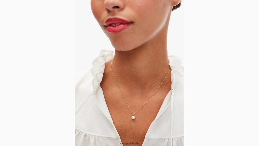 de Kate Spade Frauen Brillanter dreizackiger Statement-Anhänger creme/gold NB82J21125 Zubehör