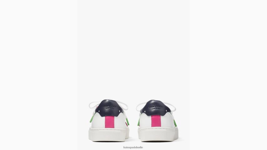 de Kate Spade Frauen Brynn-Turnschuhe optisches Weiß/Blazerblau NB82J2529 Schuhwerk