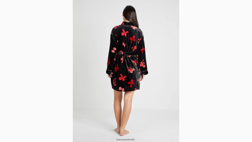 de Kate Spade Frauen Chenille-Bademantel Bandwurf-Aufdruck NB82J2907 Bekleidung