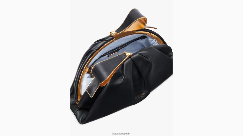 de Kate Spade Frauen Clutch mit Bügelrahmen Schwarz NB82J2161 Zubehör