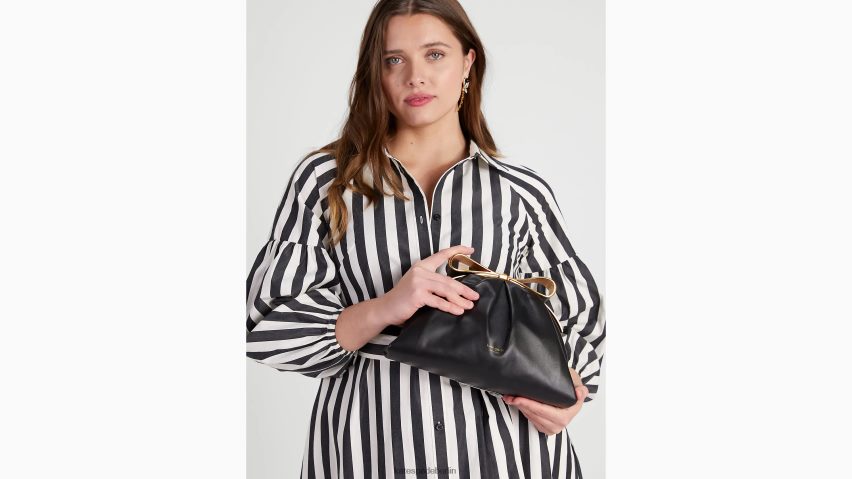 de Kate Spade Frauen Clutch mit Bügelrahmen Schwarz NB82J2161 Zubehör