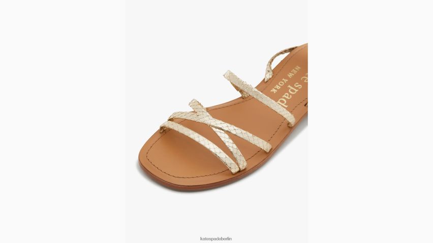 de Kate Spade Frauen Cove-Sandalen Weißgold NB82J2500 Schuhwerk