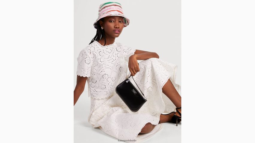 de Kate Spade Frauen Cutwork-Oberteil mit Blumenstickerei französische Sahne NB82J2750 Bekleidung