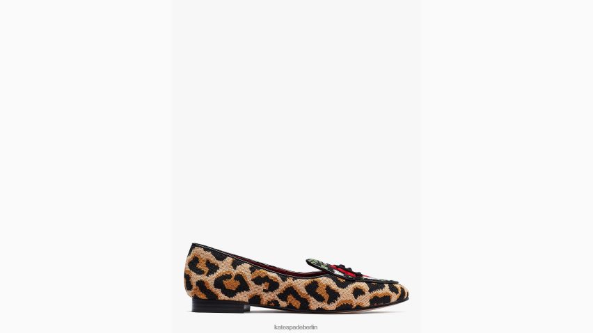 de Kate Spade Frauen Devi-Loafer mit Nadelspitze schöner Leopard NB82J2659 Schuhwerk