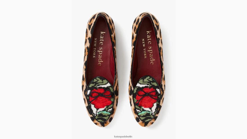 de Kate Spade Frauen Devi-Loafer mit Nadelspitze schöner Leopard NB82J2659 Schuhwerk