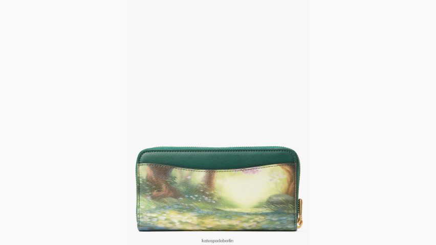 de Kate Spade Frauen Disney x New York Bambi kontinentales Portemonnaie mit umlaufendem Reißverschluss multi NB82J2443 Zubehör