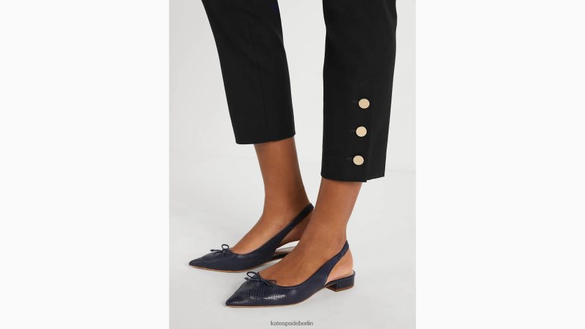de Kate Spade Frauen Doris verzierte Hose Schwarz NB82J2767 Bekleidung
