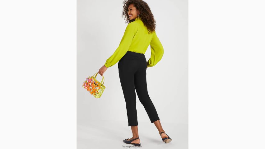 de Kate Spade Frauen Doris verzierte Hose Schwarz NB82J2767 Bekleidung