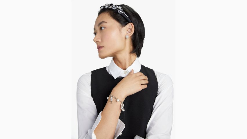 de Kate Spade Frauen Dünnes mit Strasssteinen verziertes Stirnband Schwarz NB82J21440 Zubehör