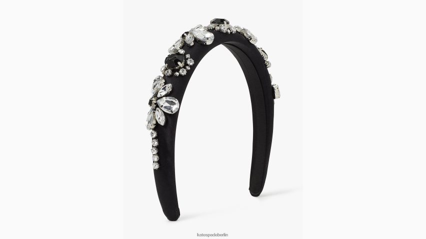 de Kate Spade Frauen Dünnes mit Strasssteinen verziertes Stirnband Schwarz NB82J21440 Zubehör