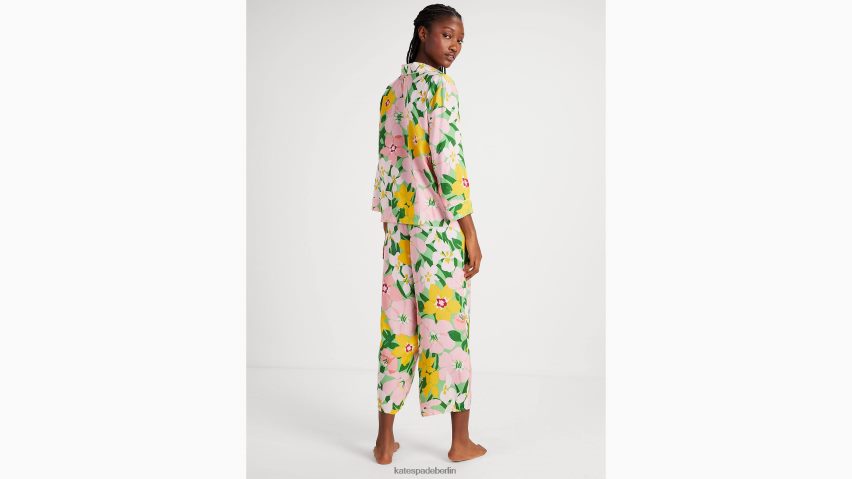 de Kate Spade Frauen Ernte-Pyjama-Set malerische Blütenblätter NB82J2825 Bekleidung