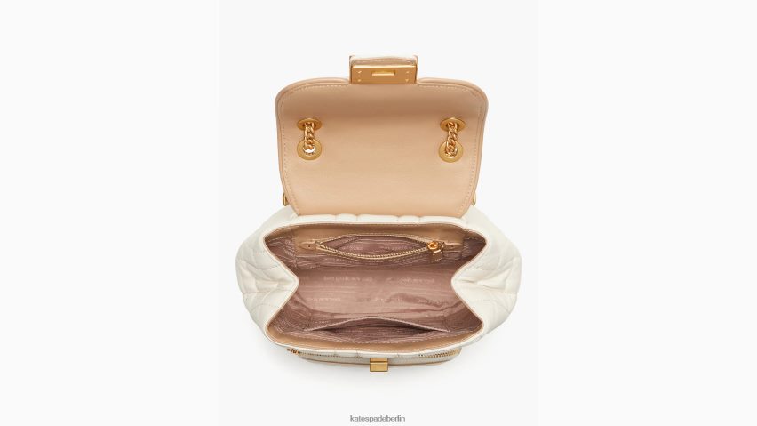 de Kate Spade Frauen Evelyn gesteppter kleiner Rucksack Elfenbein NB82J2289 Zubehör